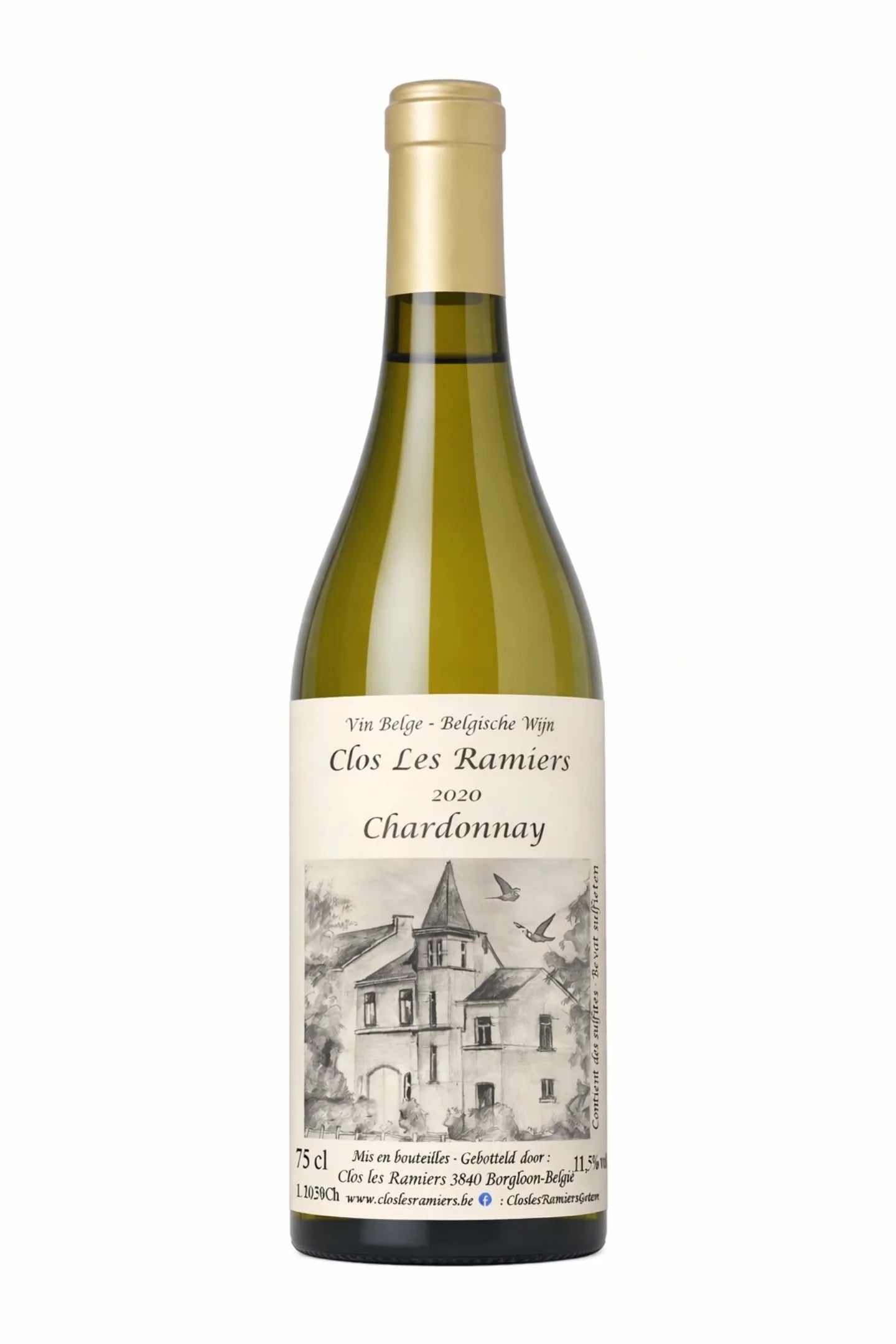Clos les Ramiers Chardonnay 2020 (fruité) - 75cl