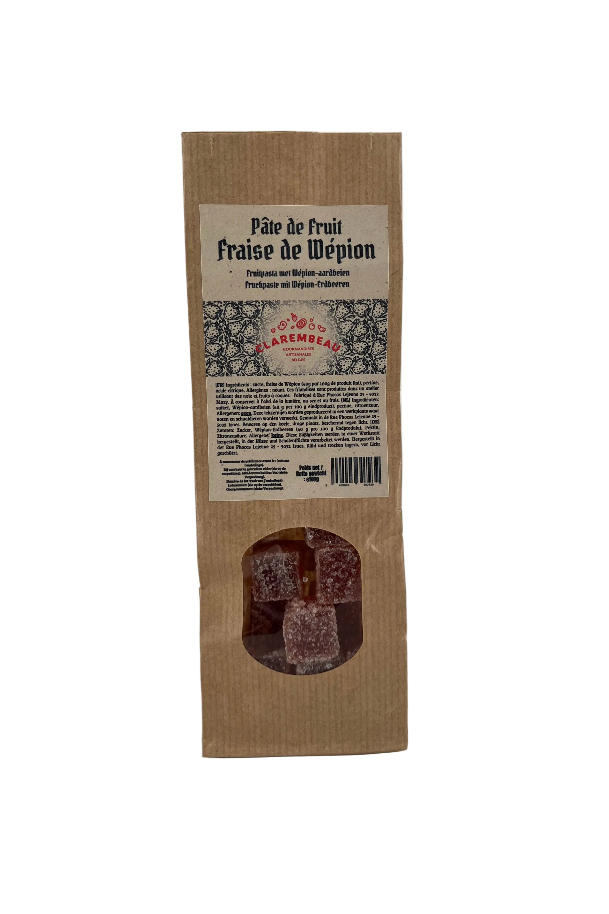 Clarembeau Pate de fruit 100g