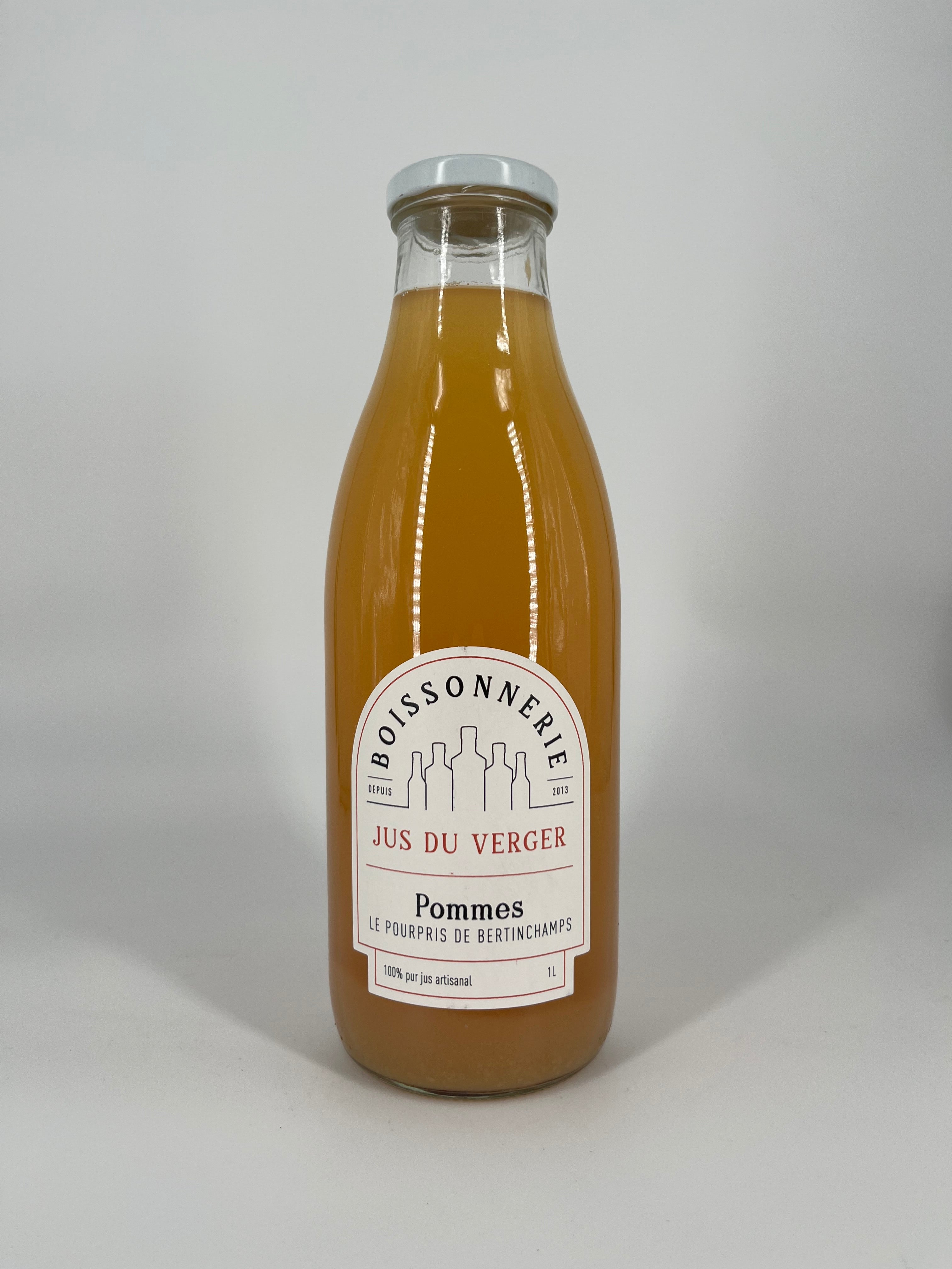 Boissonnerie jus de pommes du verger 1L