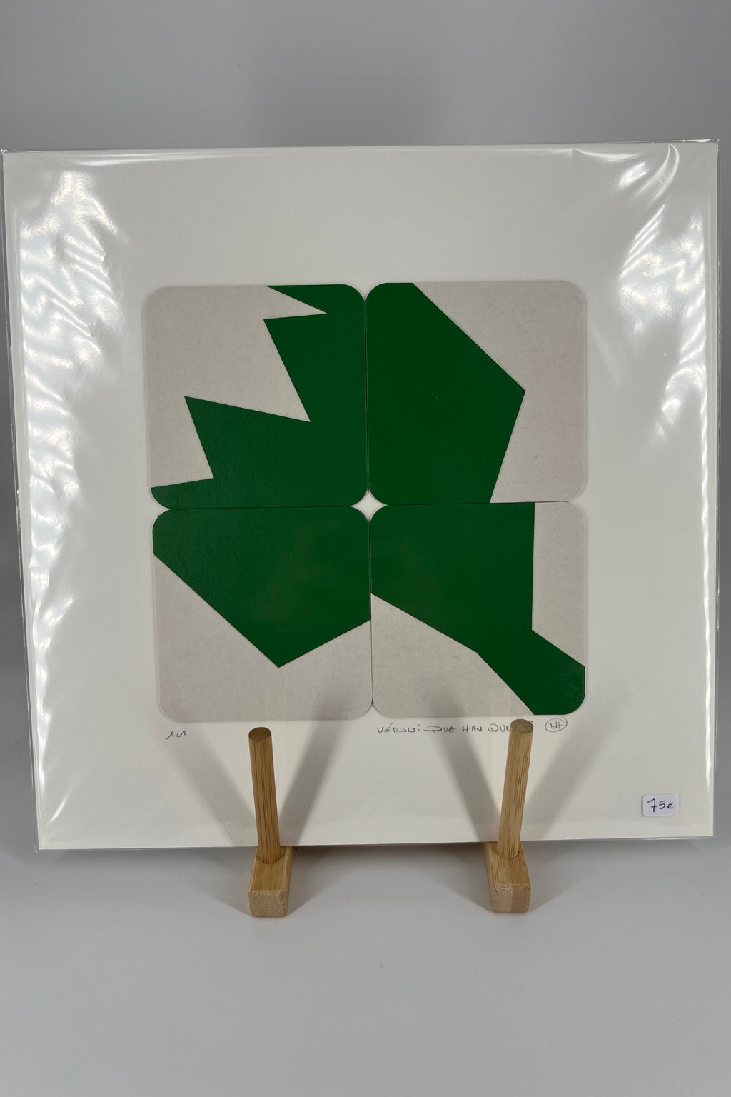 Forma Povera serigraphies imprimees sur sous-bocks - petit