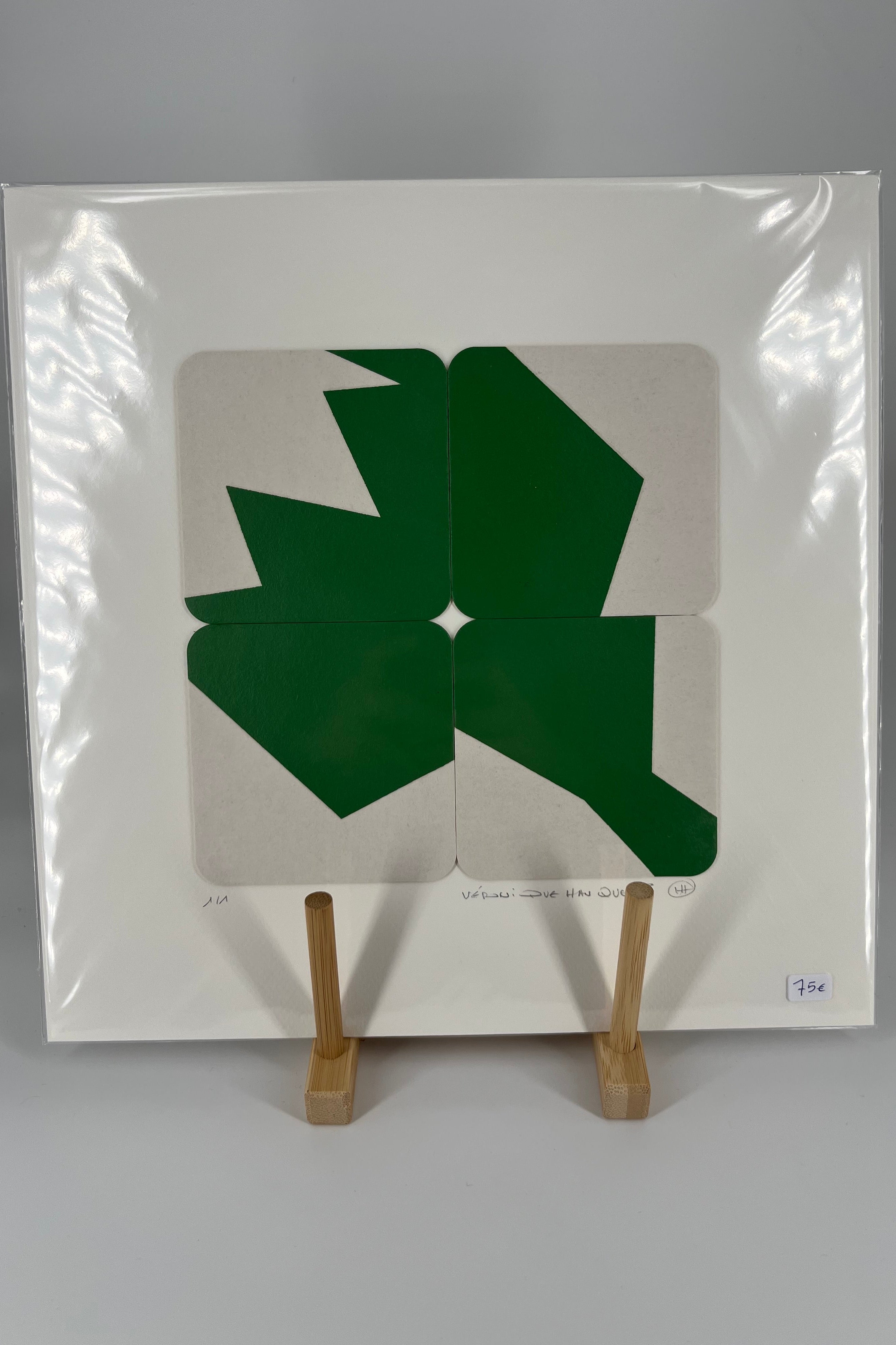 Forma Povera serigraphies imprimees sur sous-bocks - petit