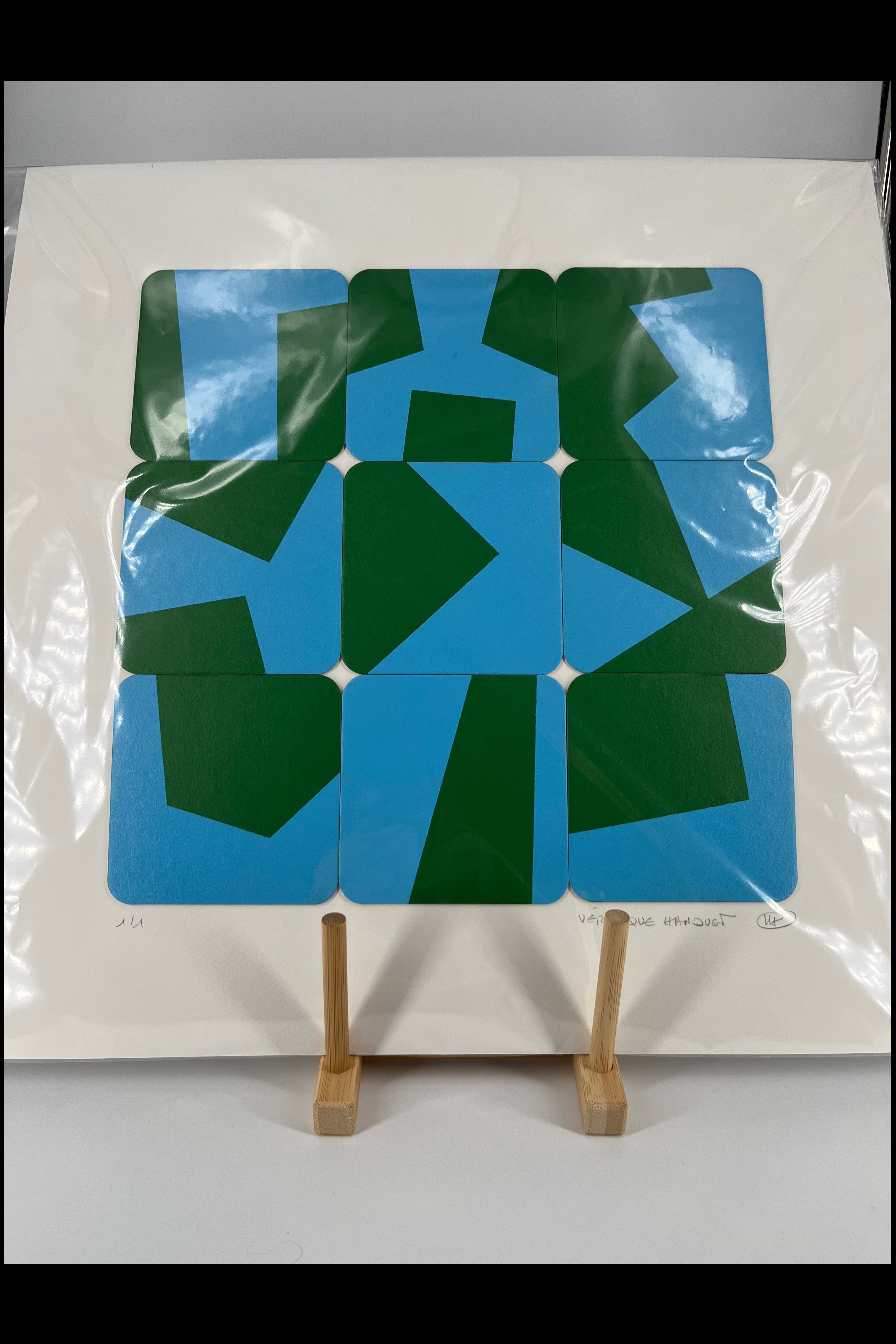 Forma Povera serigraphies imprimees sur sous-bocks - moyen