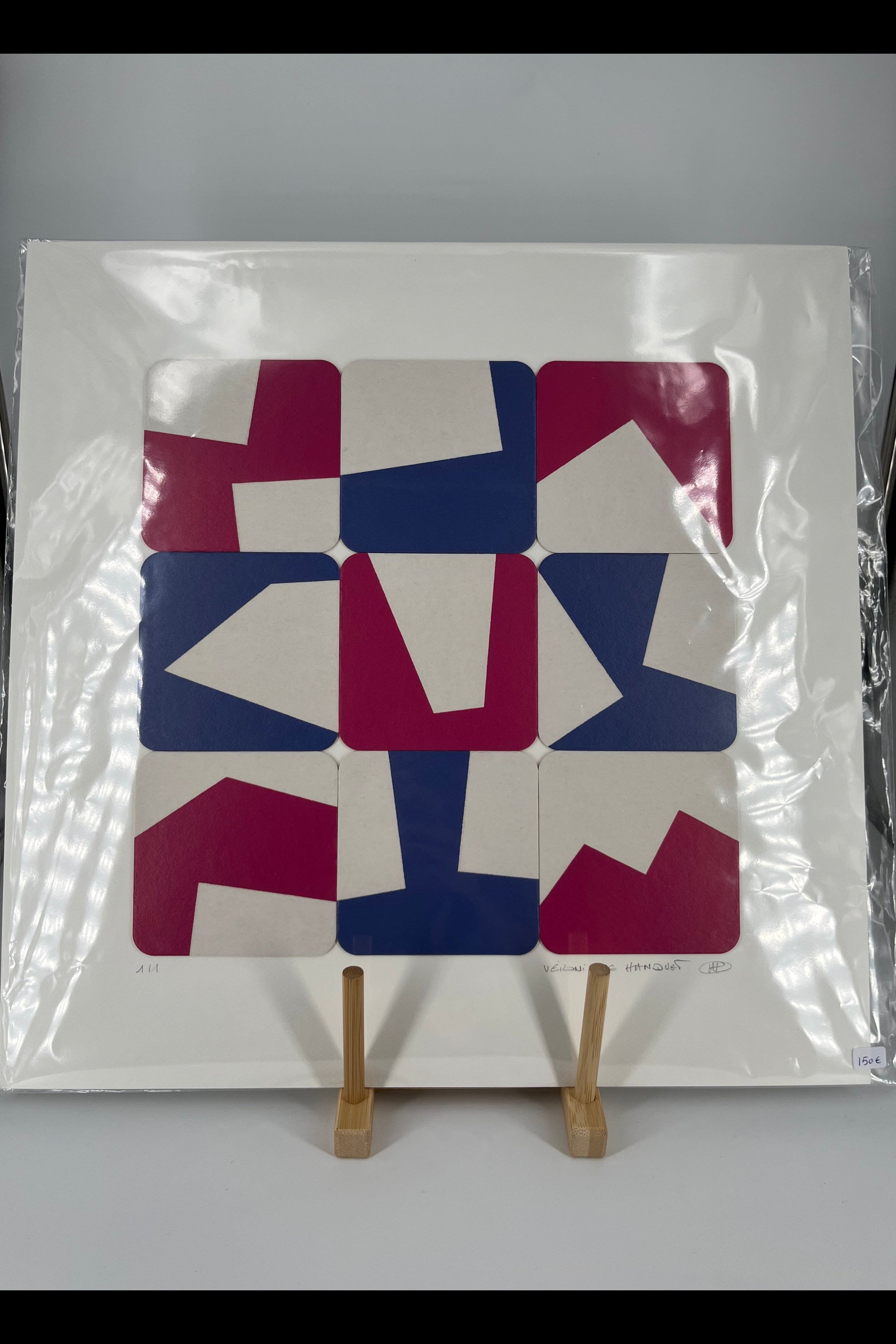Forma Povera serigraphies imprimees sur sous-bocks - moyen
