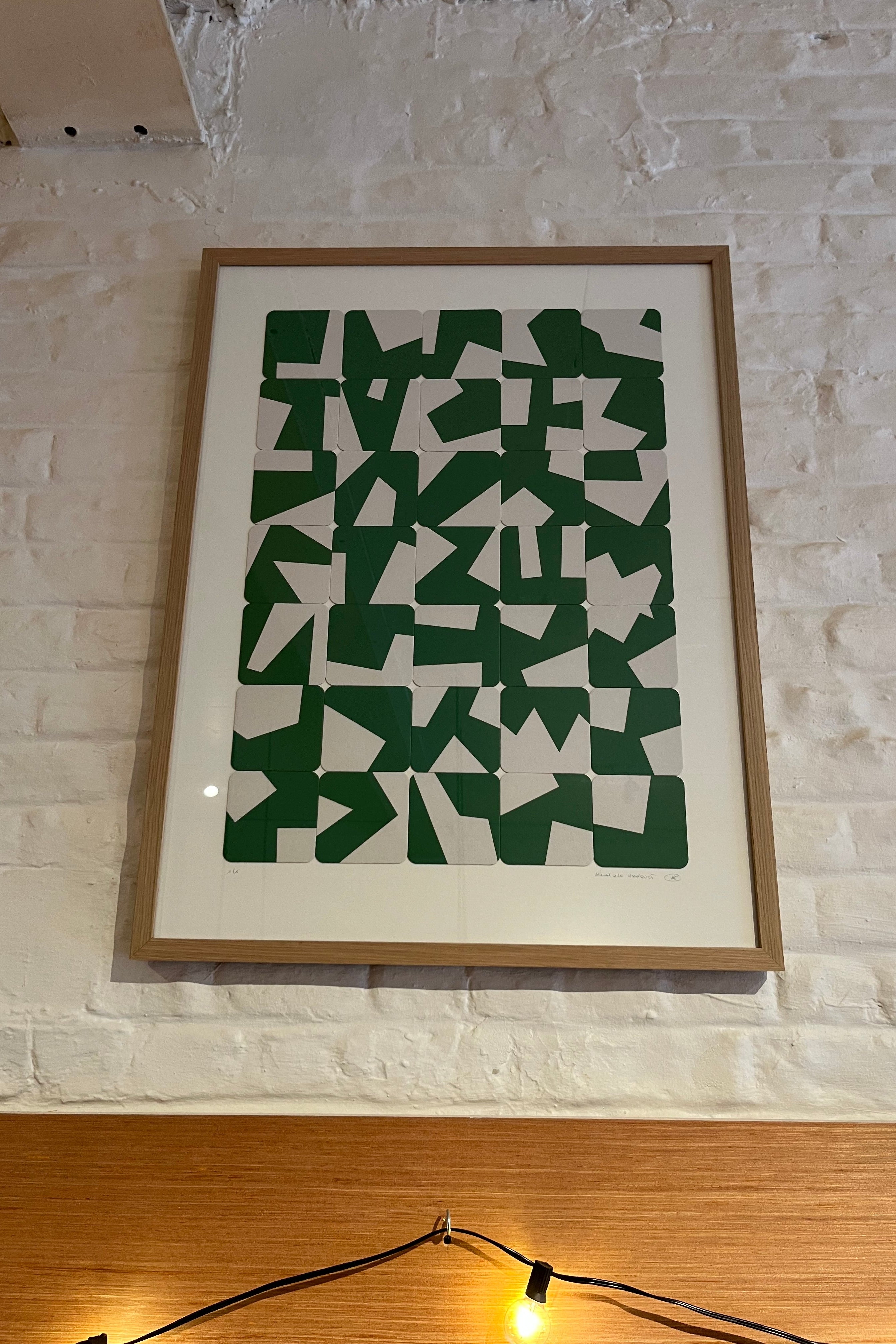 Forma Povera serigraphies imprimees sur sous-bocks - grand