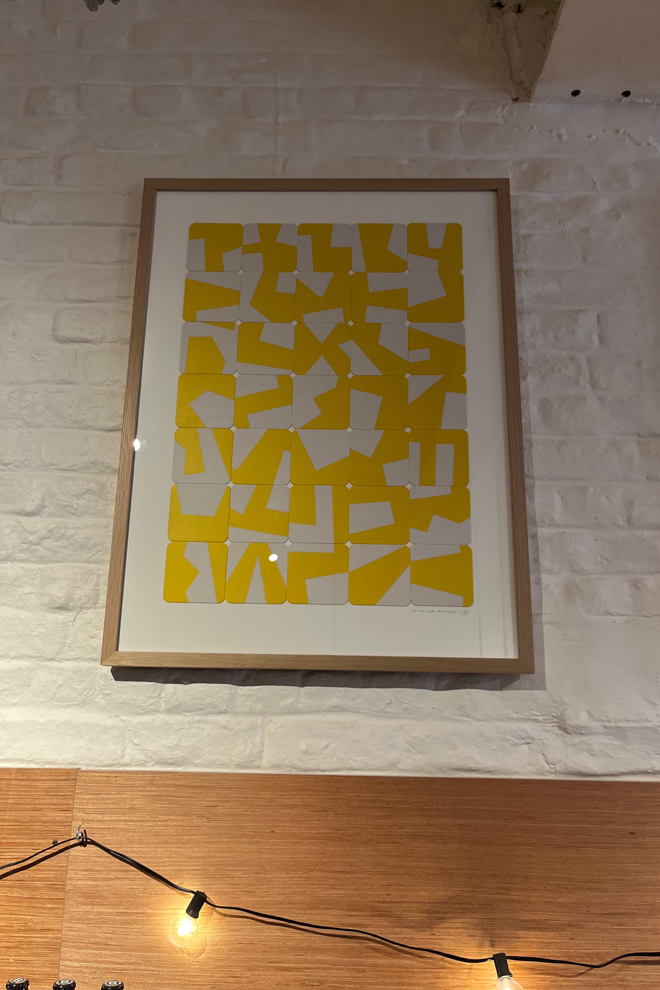 Forma Povera serigraphies imprimees sur sous-bocks - grand