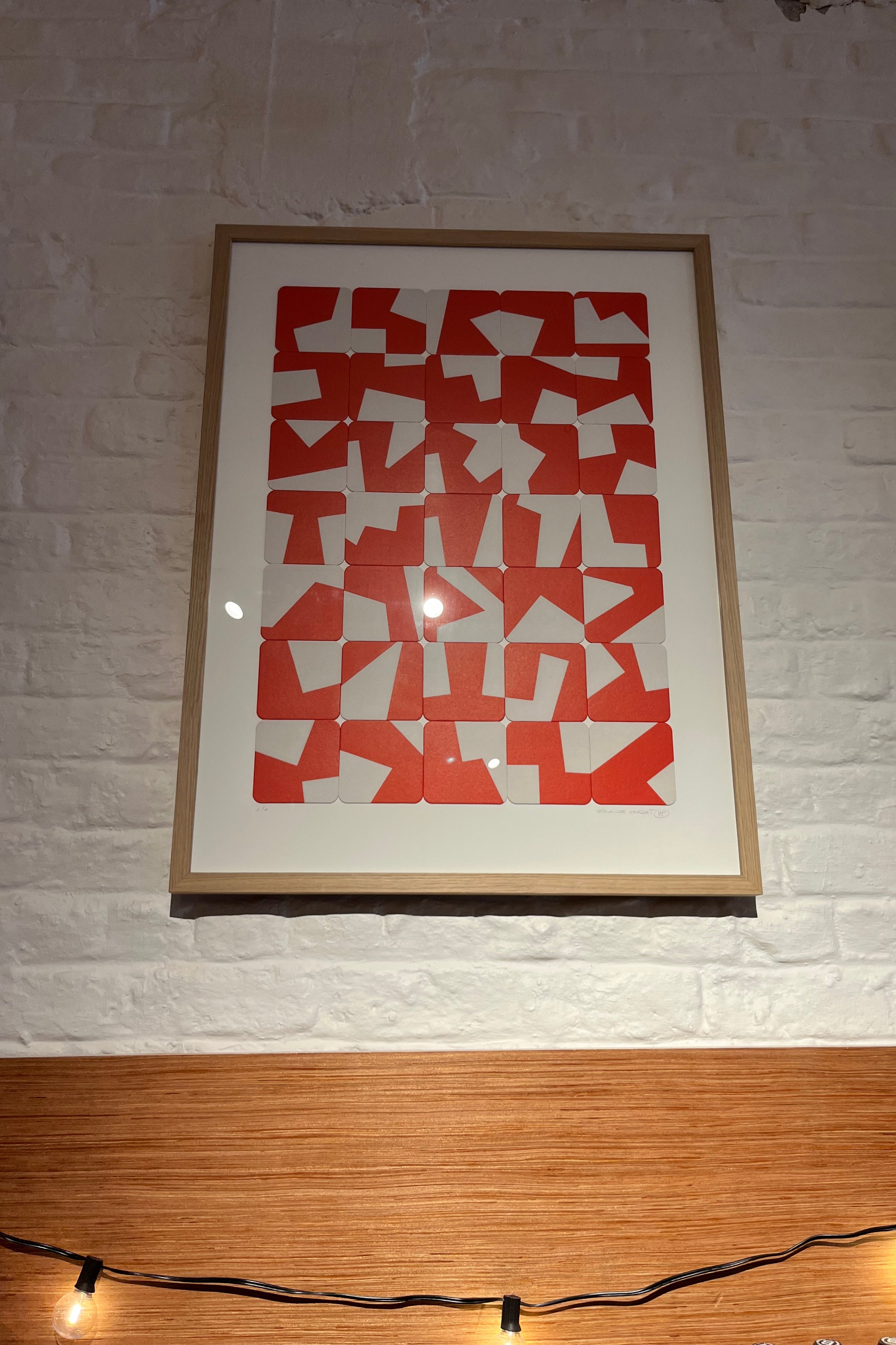 Forma Povera serigraphies imprimees sur sous-bocks - grand