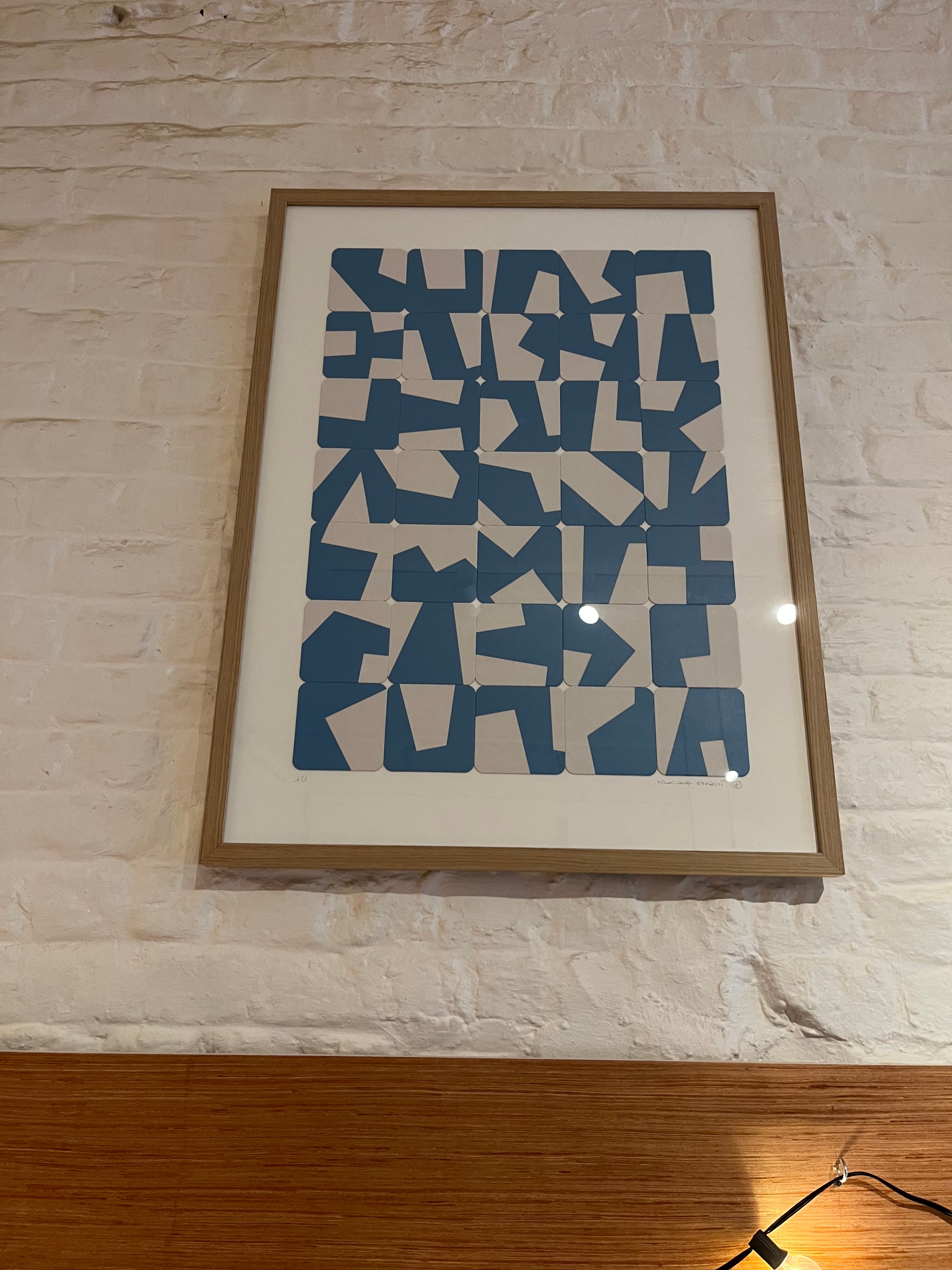 Forma Povera serigraphies imprimees sur sous-bocks - grand