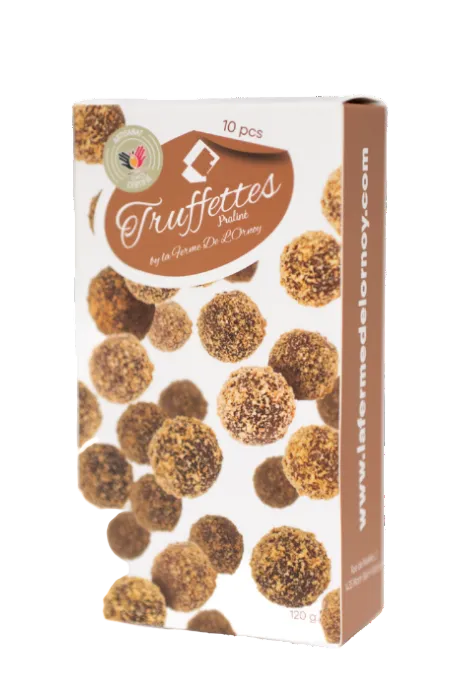 La Ferme de l'Ornoy truffettes praline - 10 pieces