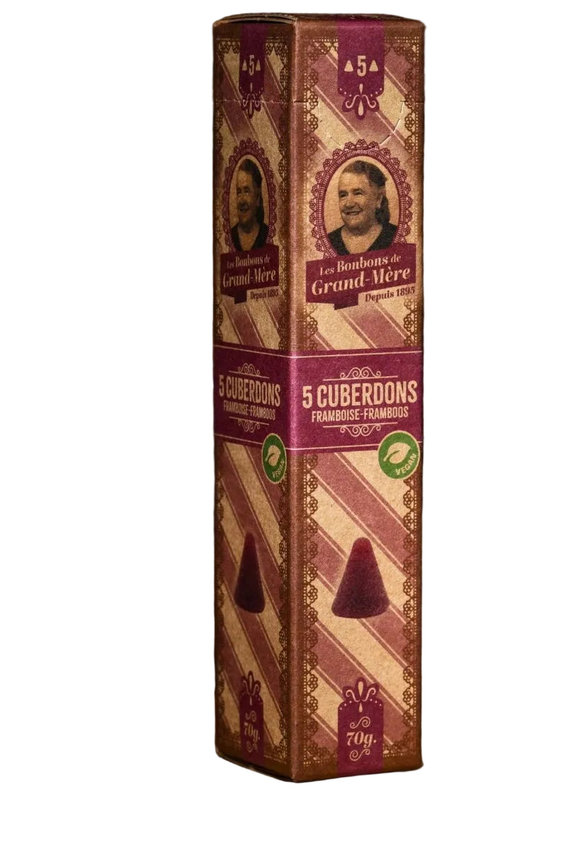 Bonbons de Grand-Mère Cuberdons traditionnels a la framboise (5 pieces)